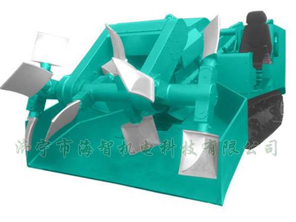 為了提高裝載效率，在取料方面通過滾耙式旋轉(zhuǎn)連續(xù)取料的方式